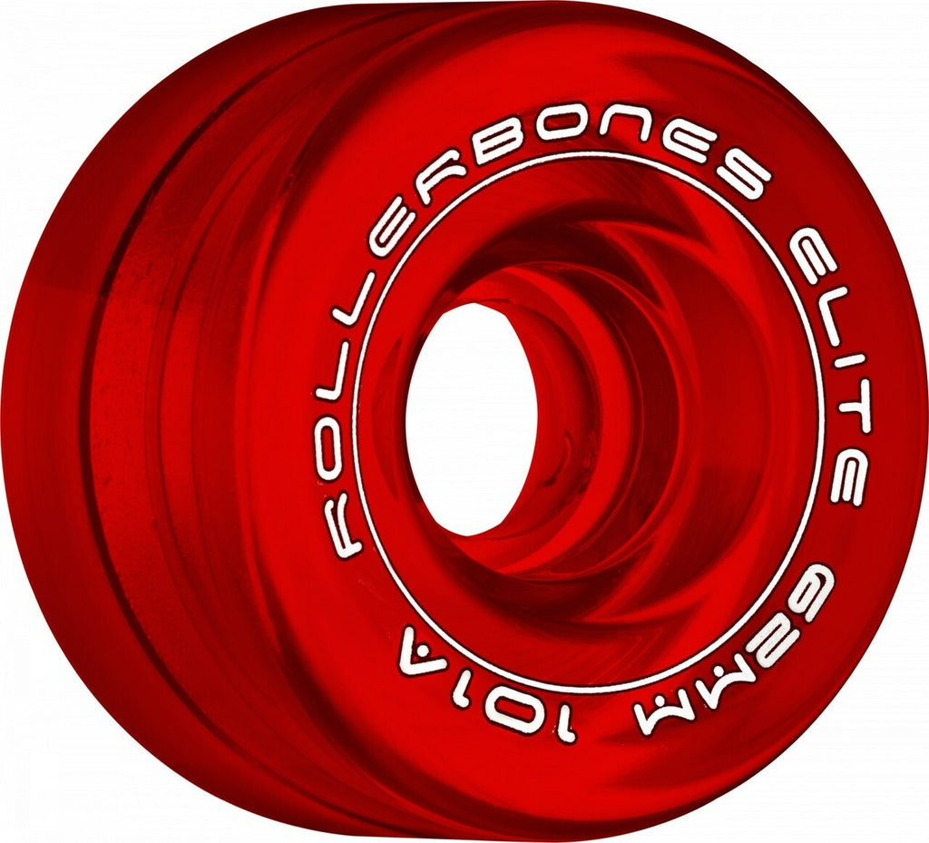 Rollerbones Elite Wheels - RED 62mm - Pigeon's Roller Skate Shop
