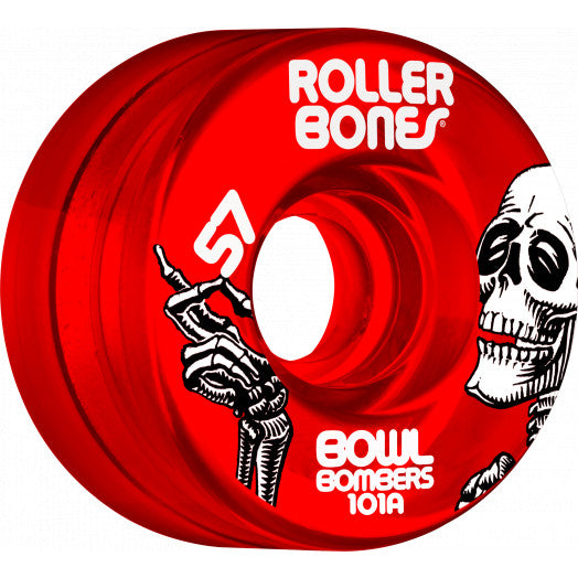 Rollerbones Bowl Bombers Wheels - RED - Pigeon's Roller Skate Shop
