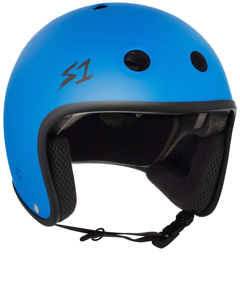 S1 Retro Lifer Helmet - Cyan Matte - Pigeon's Roller Skate Shop