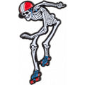 Rollerbones Derby Skeleton Lapel Pin - Pigeon's Roller Skate Shop