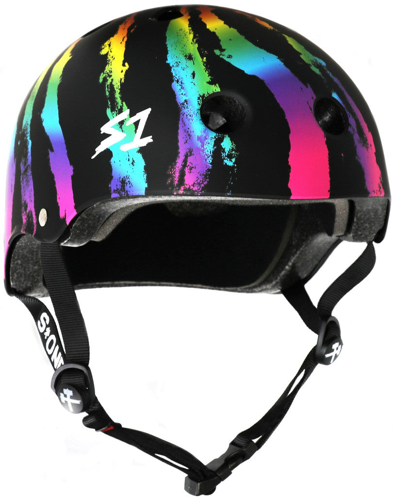 S1 Lifer Helmet - RAINBOW SWIRL - Pigeon's Roller Skate Shop