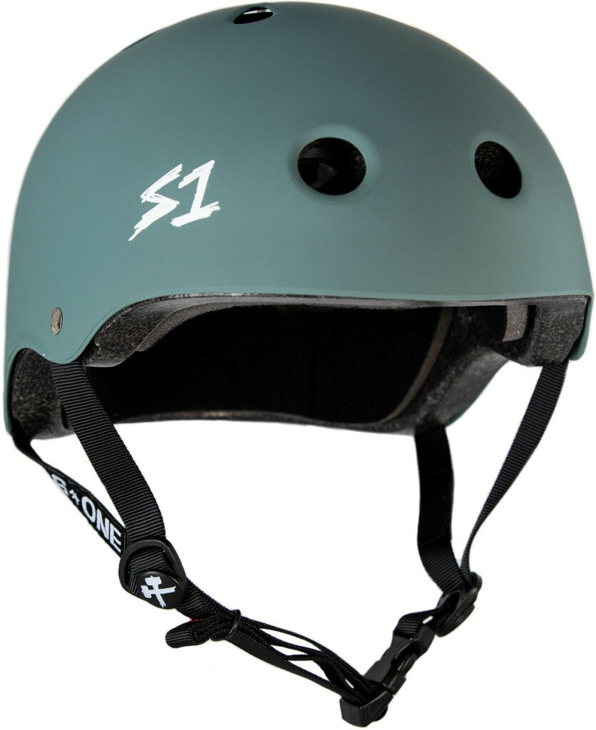 S1 Lifer Helmet - TREE GREEN MATTE - Pigeon's Roller Skate Shop
