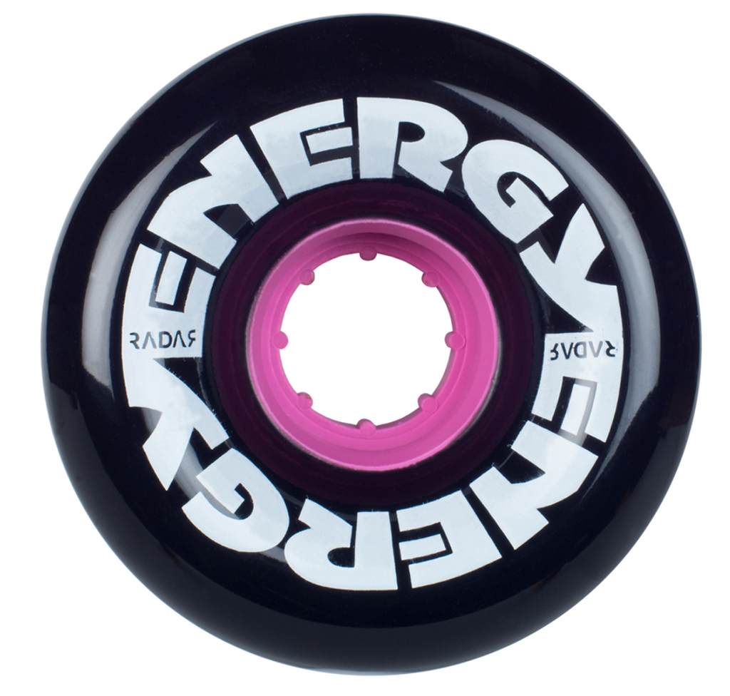 Radar Energy Wheels - BLACK 65MM - Pigeon's Roller Skate Shop