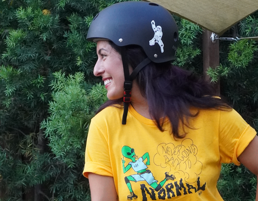QSA "Never Going Back To Normal" Tee - Pigeon's Roller Skate Shop