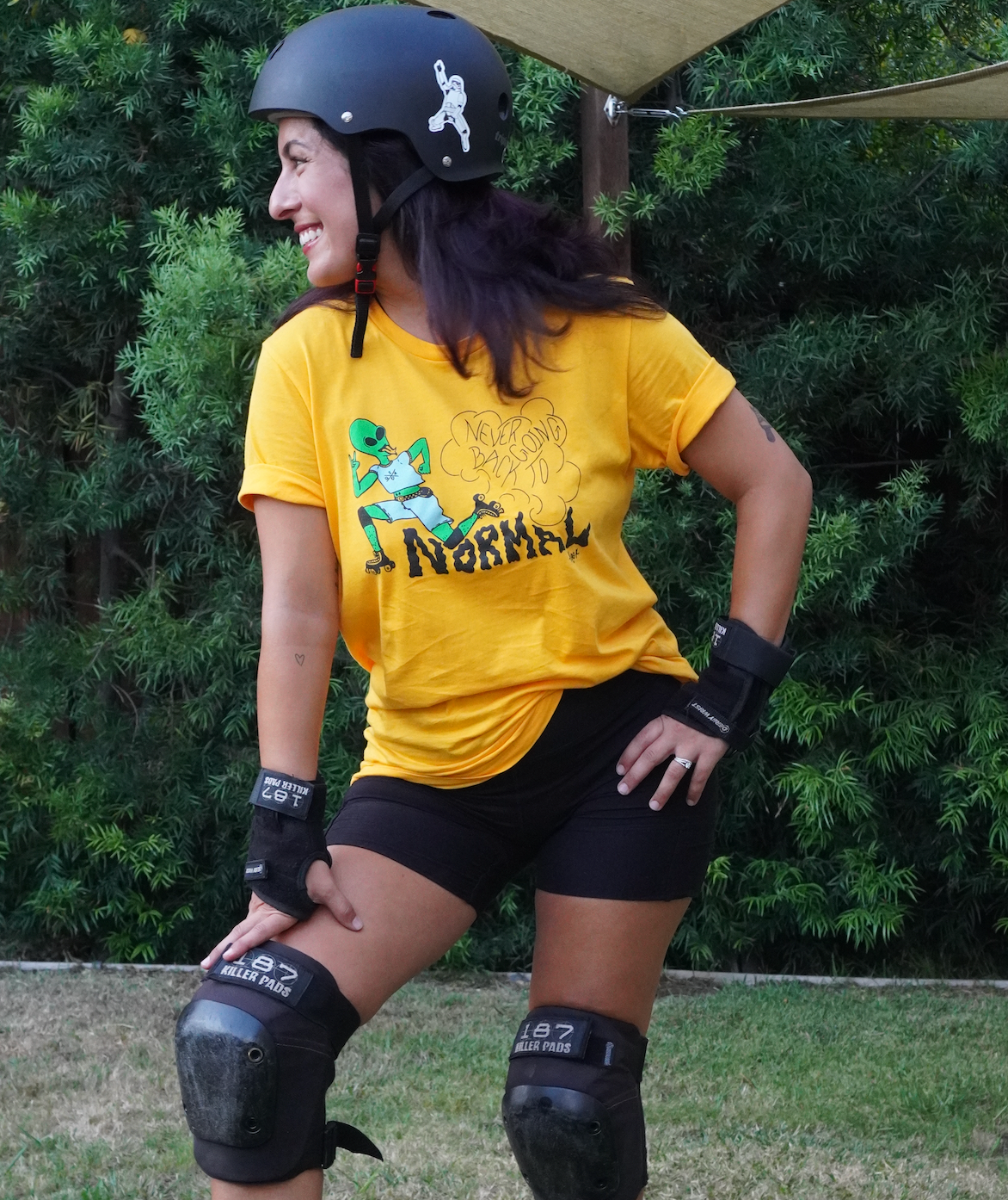 QSA "Never Going Back To Normal" Tee - Pigeon's Roller Skate Shop