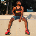 Shop Tank - SKATECATION BLACK - Pigeon's Roller Skate Shop