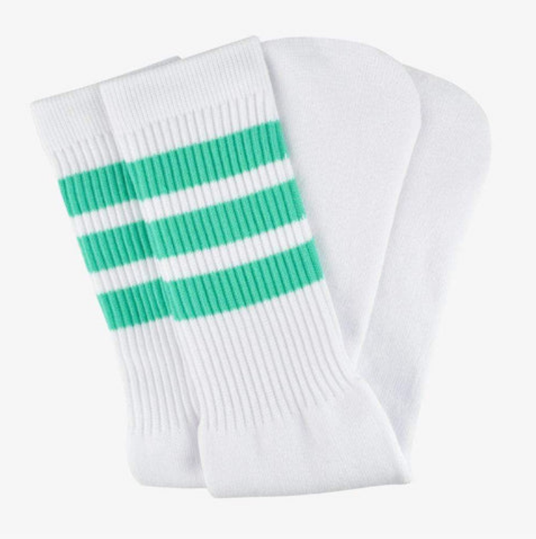 Bont Knee High Skater Tube Socks - TEAL - Pigeon's Roller Skate Shop
