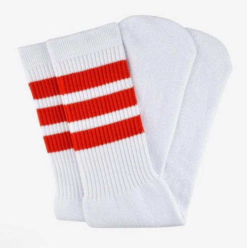 Bont Knee High Skater Tube Socks - RED - Pigeon's Roller Skate Shop