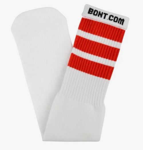 Bont Knee High Skater Tube Socks - RED - Pigeon's Roller Skate Shop