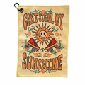 Sweat Towel with Carabiner - SUNSHINE - Pigeon's Roller Skate Shop