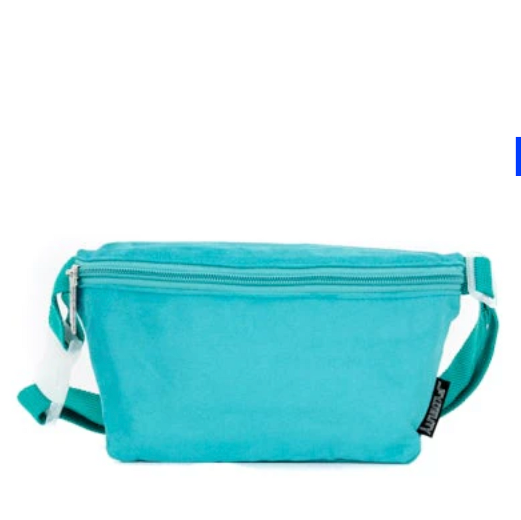 Fanny Pack |Ultra-Slim| Faux Suede - TURQUOISE - Pigeon's Roller Skate Shop