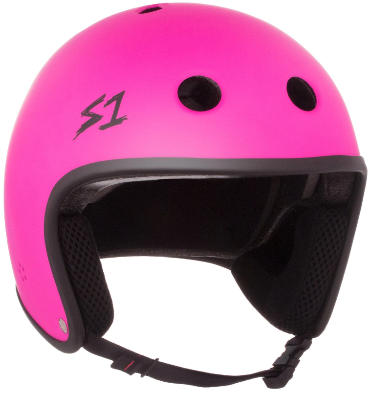 S1 Retro Lifer Helmet - NEON PINK MATTE - Pigeon's Roller Skate Shop