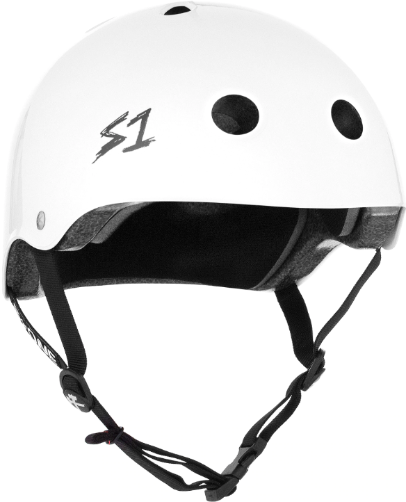 S1 Lifer Helmet - WHITE GLOSS - Pigeon's Roller Skate Shop