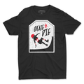 Skate And Die Shop Shirt - TOMBSTONE BLACK - Pigeon's Roller Skate Shop