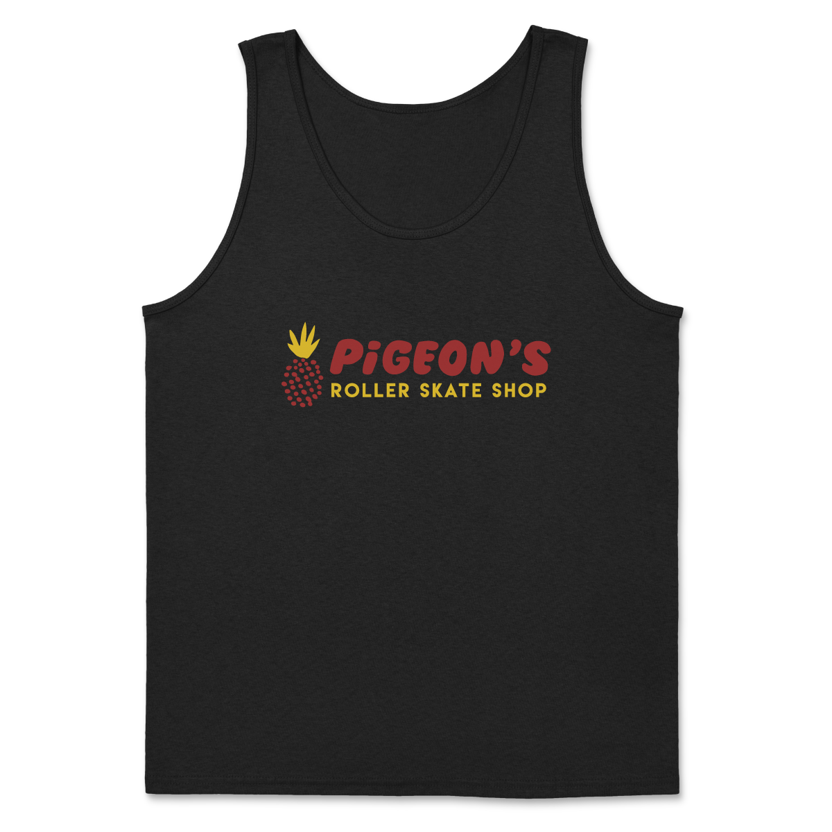 Shop Tank - SKATECATION BLACK - Pigeon's Roller Skate Shop