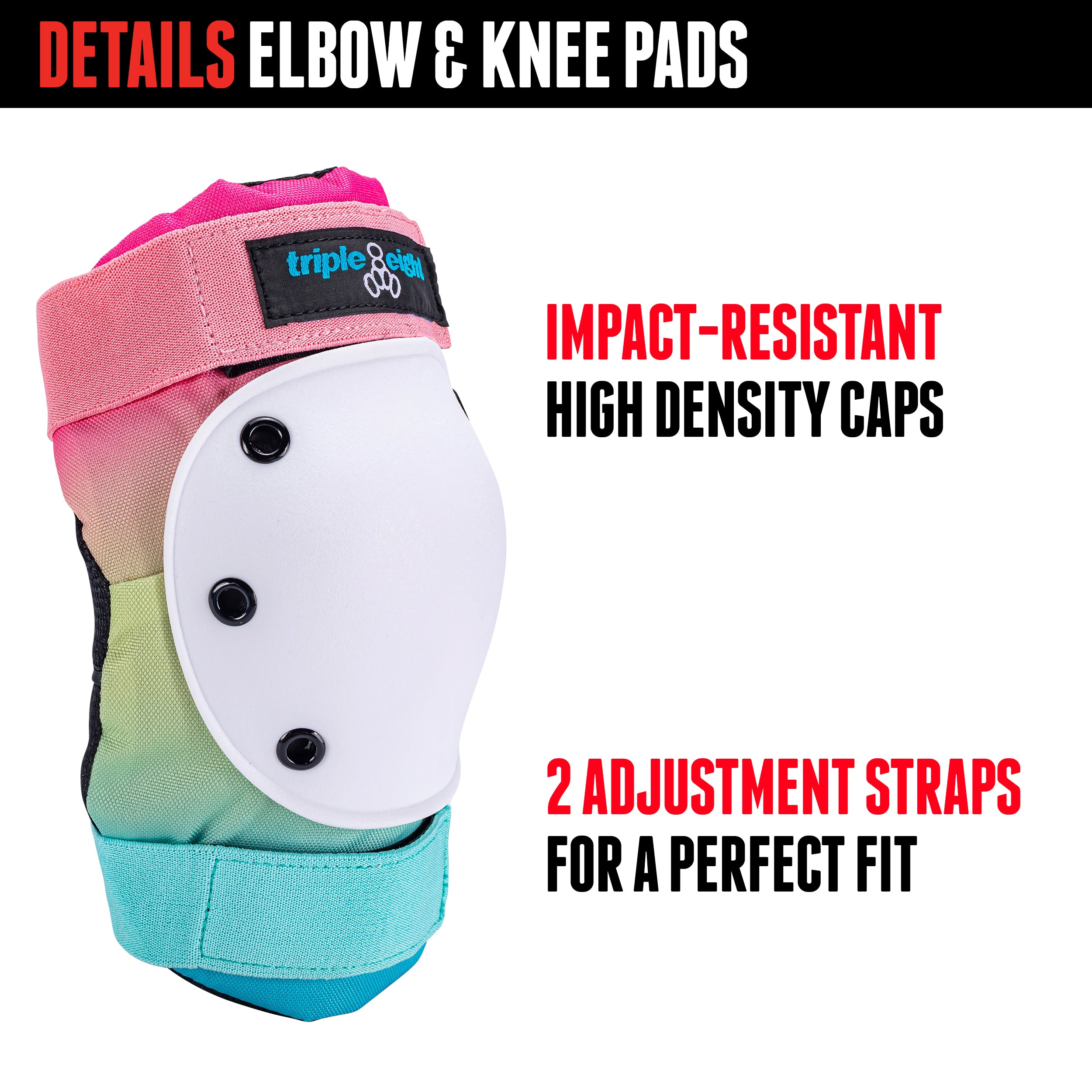 Triple 8 Pad Set - SHAVED ICE - Pigeon's Roller Skate Shop