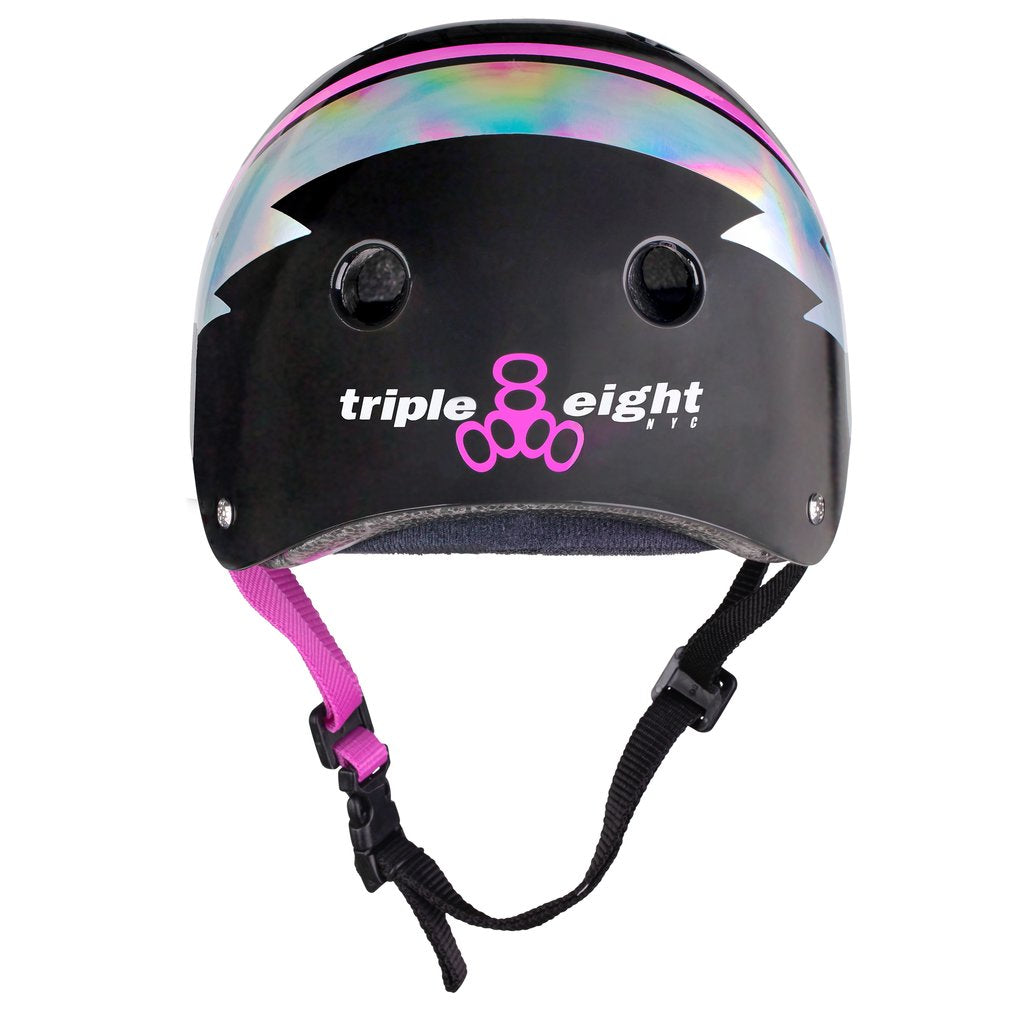 Triple 8 Helmet - BLACK HOLOGRAM - Pigeon's Roller Skate Shop