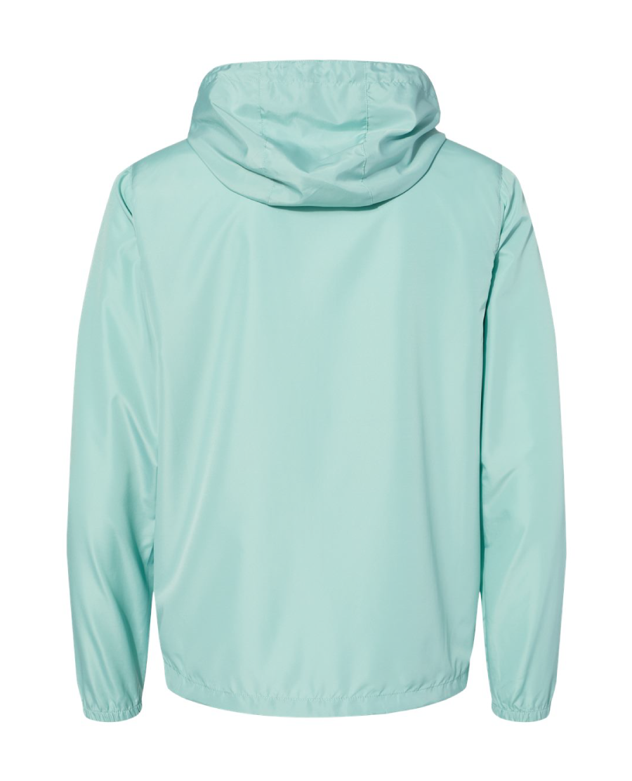 baby blue wind breaker