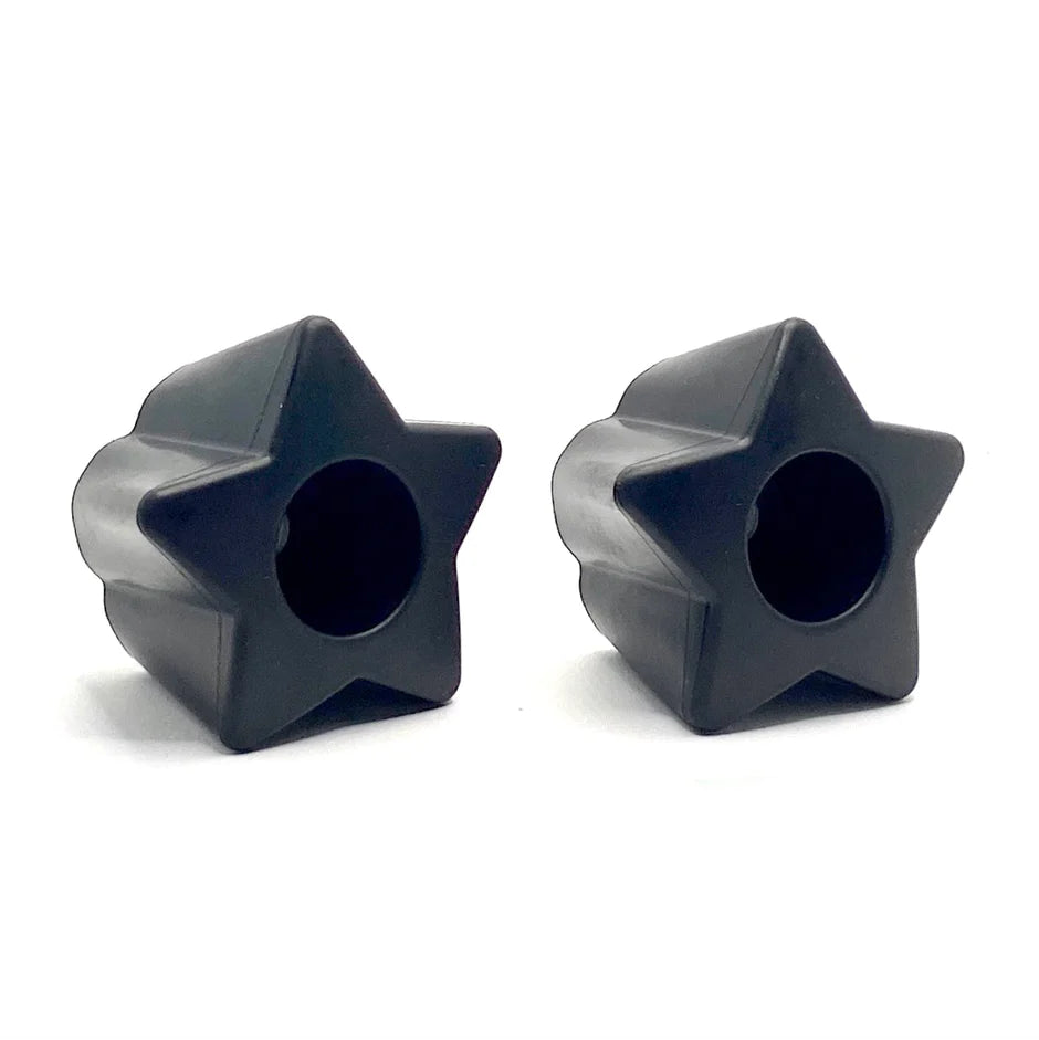 ★ Twinkle Toes Bolt-On Star Stops - BLACK - Pigeon's Roller Skate Shop