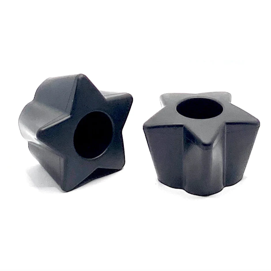 ★ Twinkle Toes Bolt-On Star Stops - BLACK - 