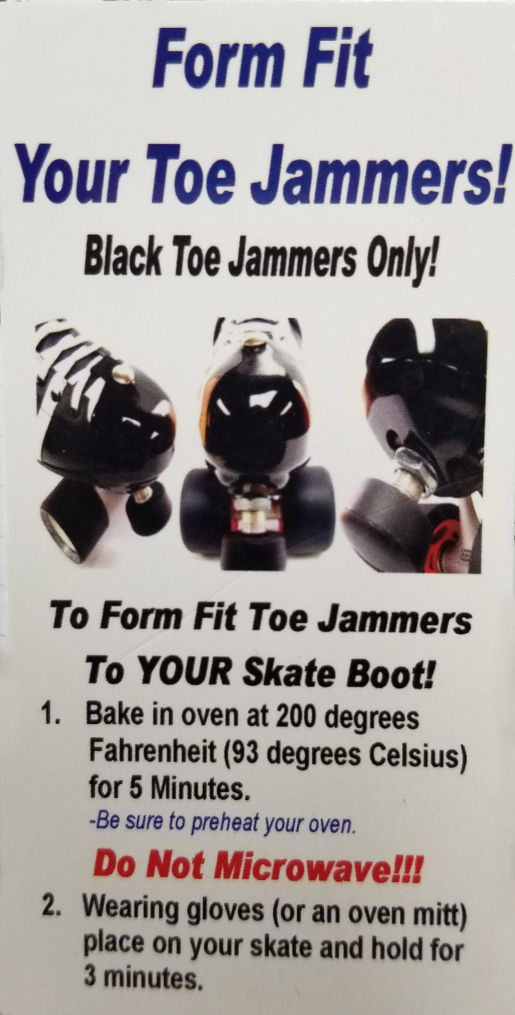 Sure-Grip Toe Jammers - Pigeon's Roller Skate Shop