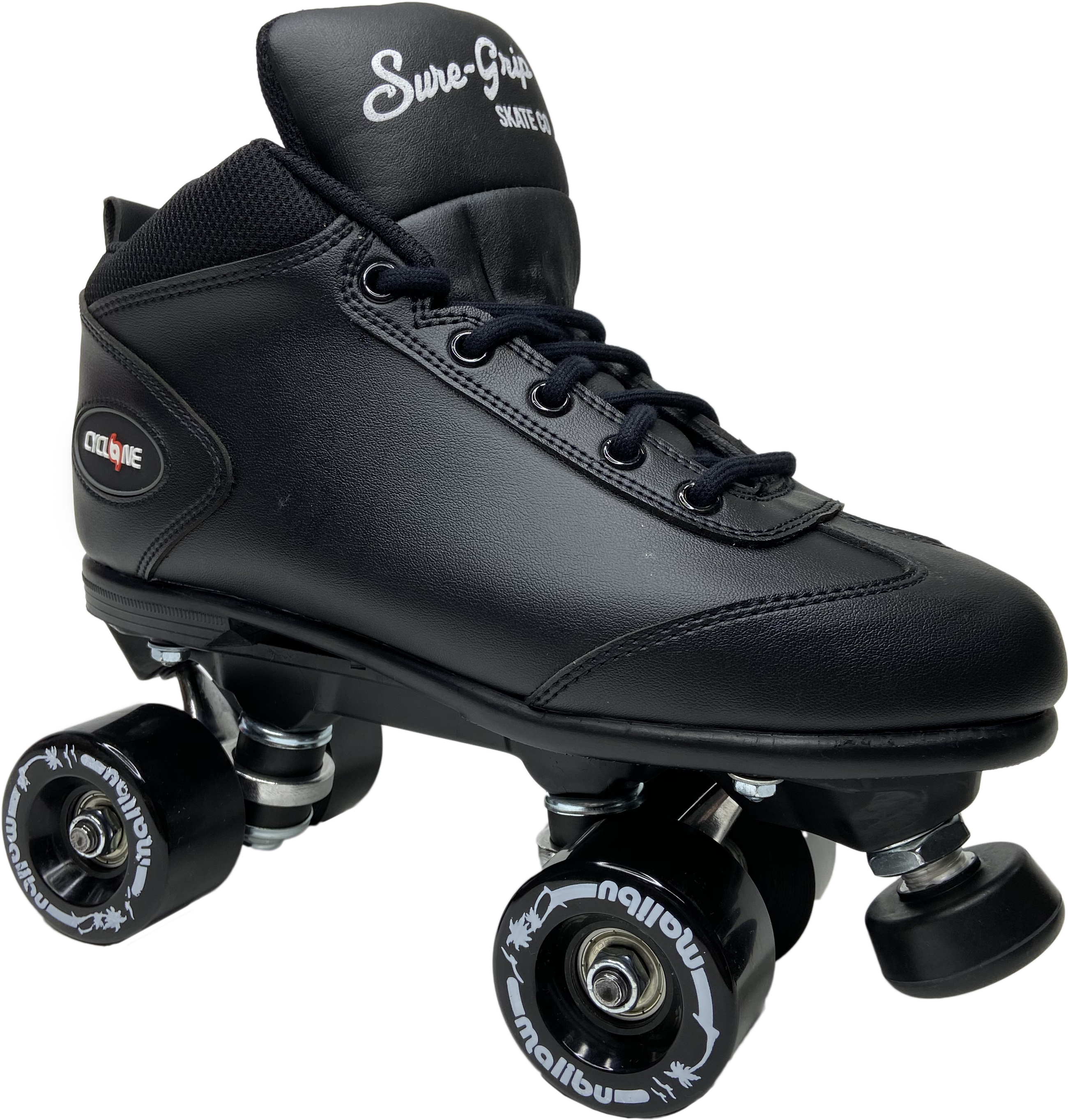 Sure-Grip Cyclone Outdoor Skate - BLACK - Pigeon's Roller Skate Shop