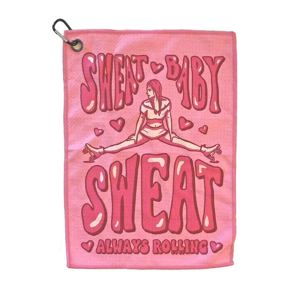 Sweat Towel with Carabiner - SWEAT BABY - Pigeon's Roller Skate Shop