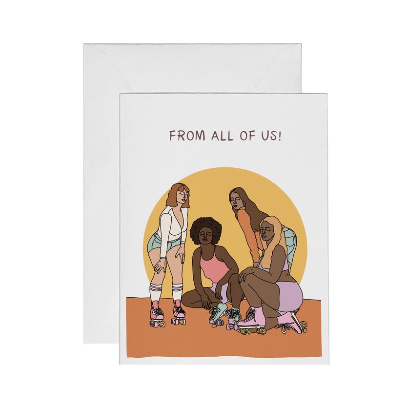 From All of Us Card - Pigeon's Roller Skate Shop