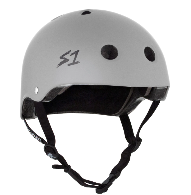 S1 Lifer Helmet - LIGHT GREY MATTE - Pigeon's Roller Skate Shop