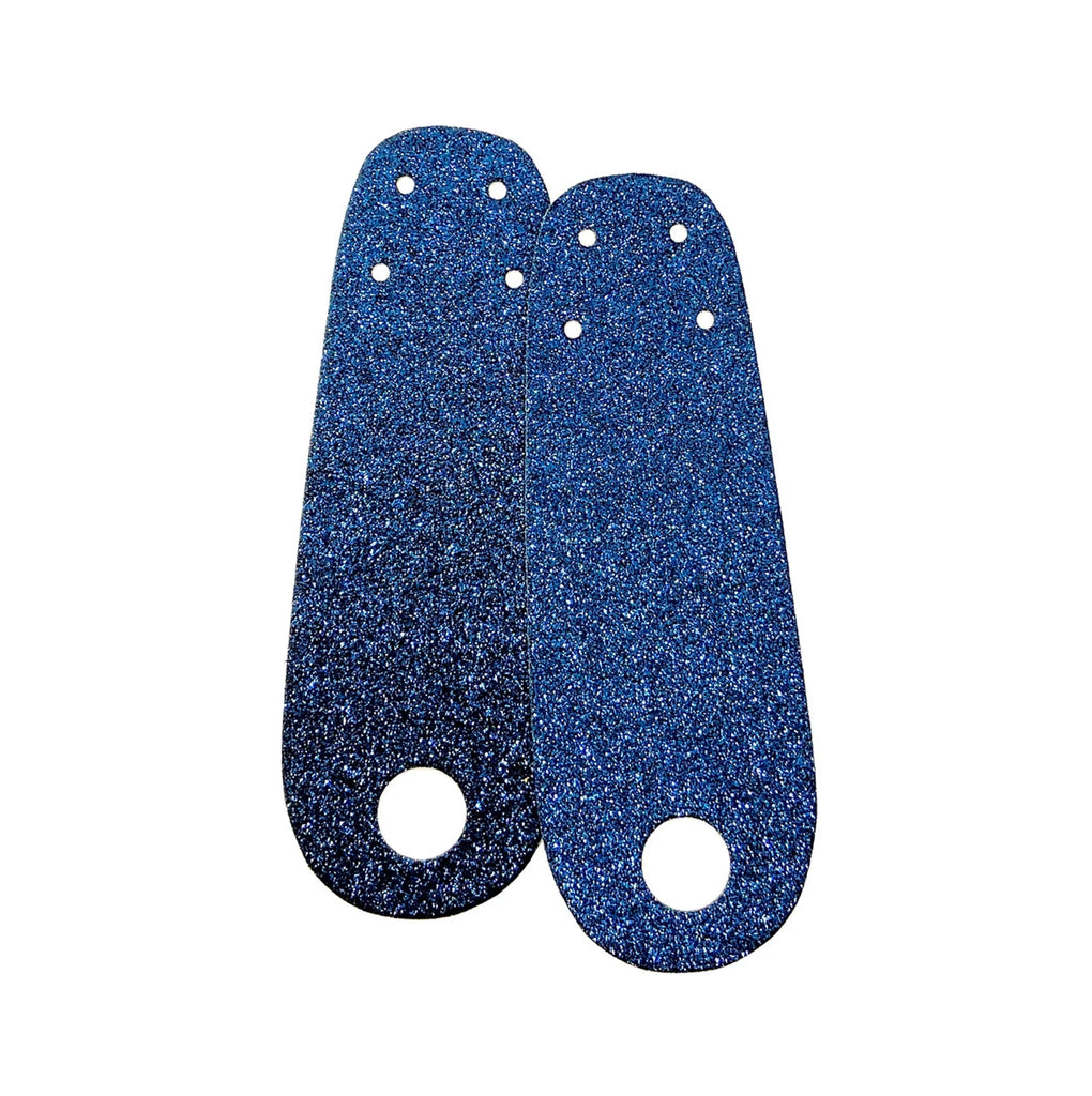 Toe Straps - DARK BLUE GLITTER - Pigeon's Roller Skate Shop
