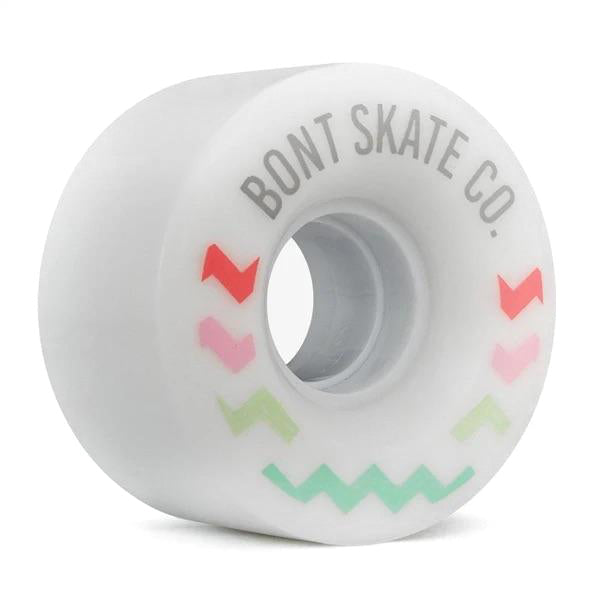 Bont Glide Outdoor Wheels - WHITE PASTEL - Pigeon's Roller Skate Shop