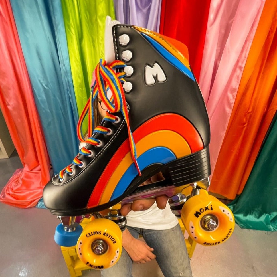 Moxi Rainbow Rider - BLACK - Pigeon's Roller Skate Shop