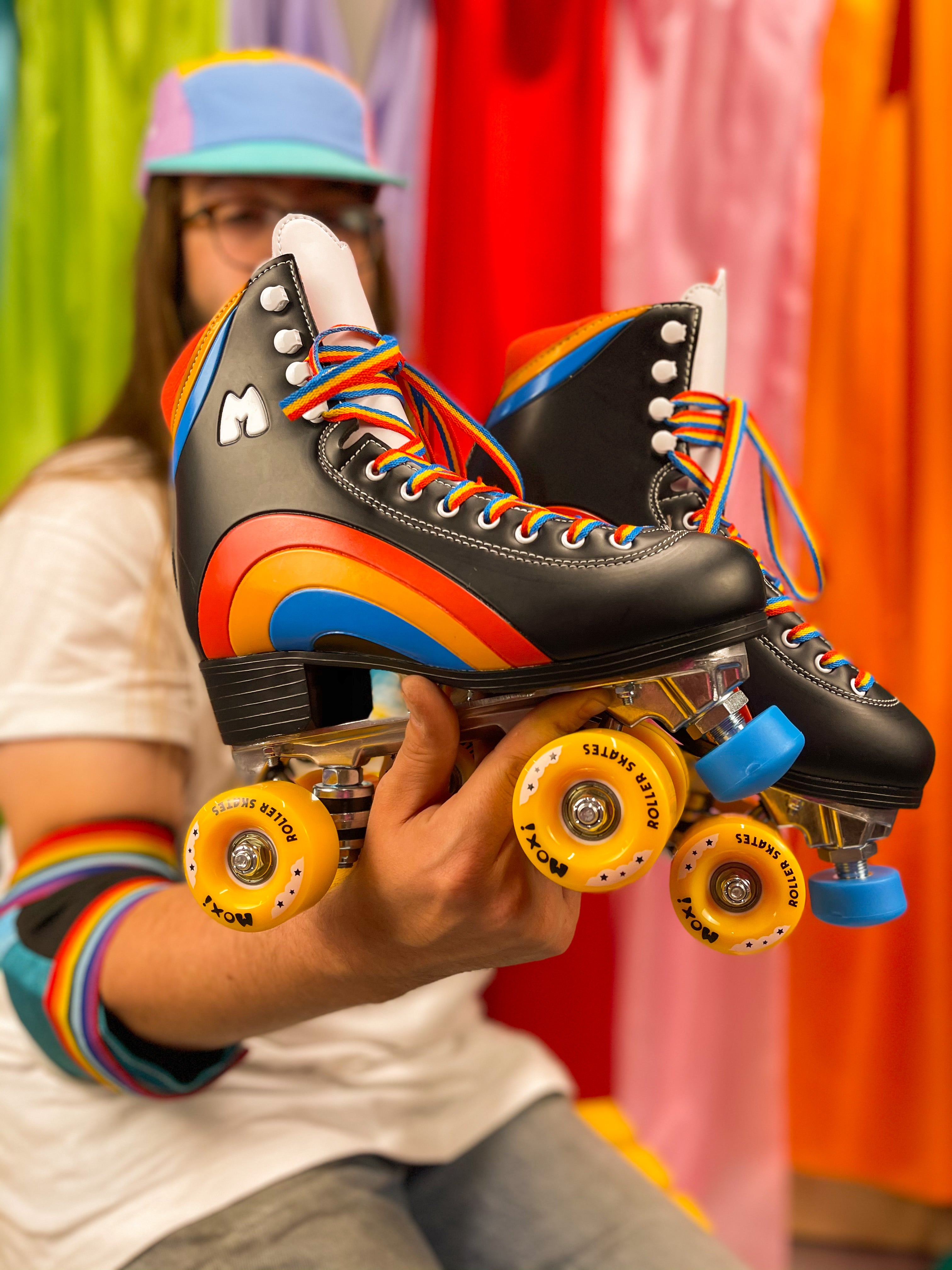 Moxi Rainbow Rider - BLACK - Pigeon's Roller Skate Shop