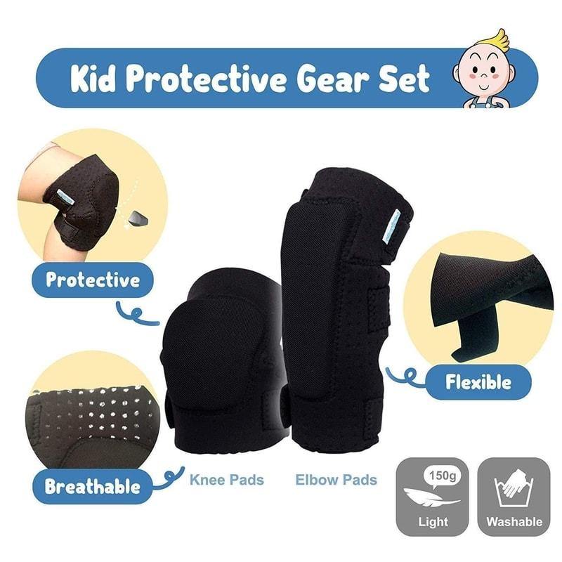 Simply Kids Soft Pad Set - TODDLER BLACK - Pigeon's Roller Skate Shop