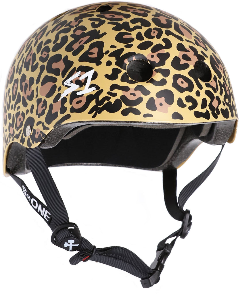 S1 Lifer Helmet - TAN LEOPARD MATTE - Pigeon's Roller Skate Shop