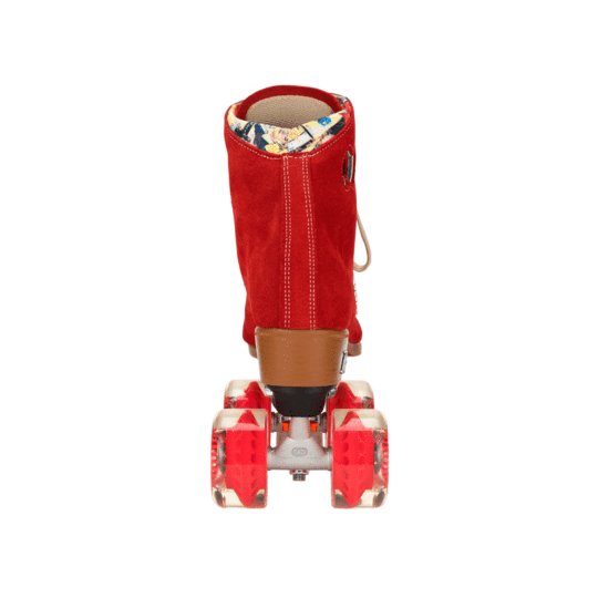 back of Moxi Lolly Roller Skates - POPPY RED 