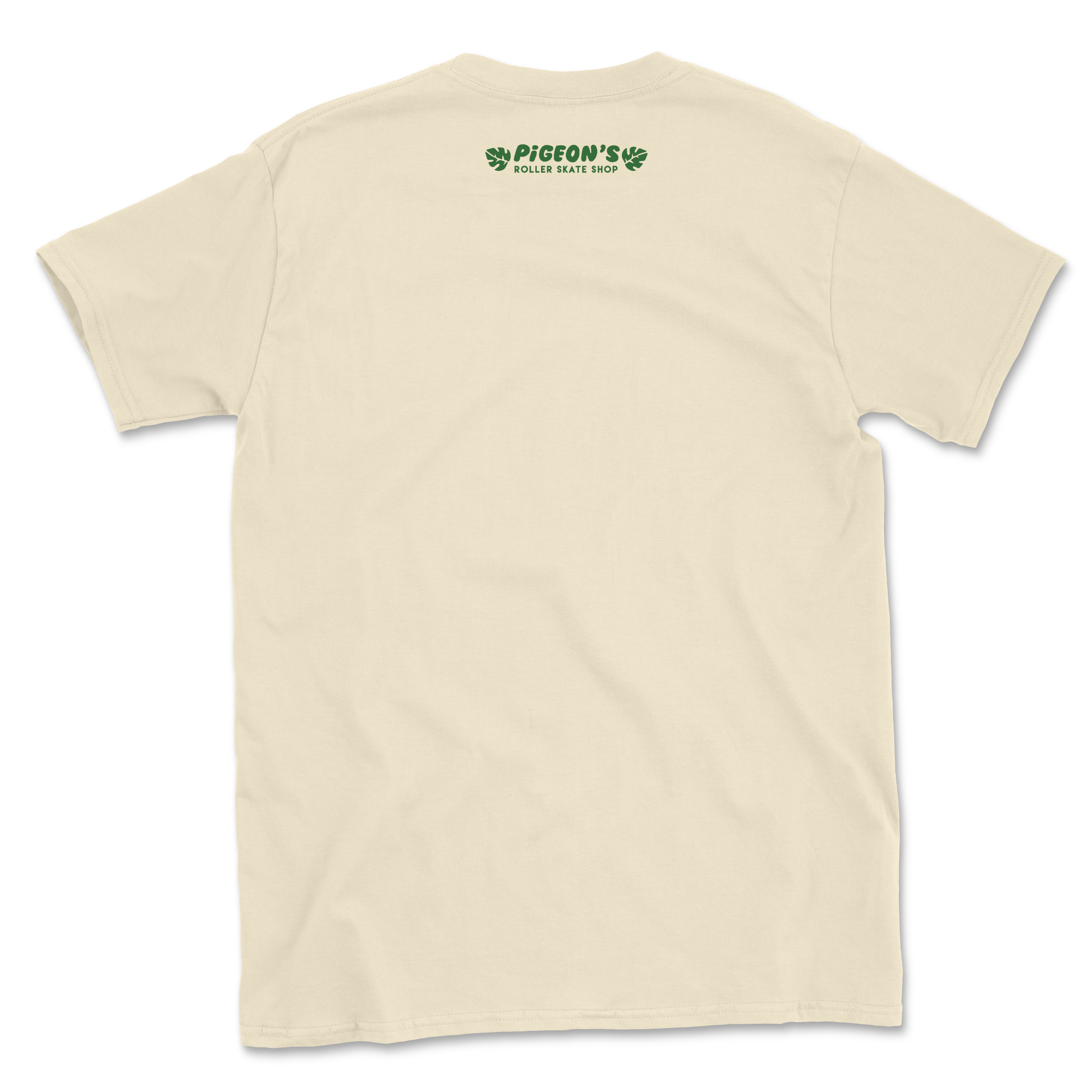 Shop T-Shirt - HOT GIRL TAN/GREEN - Pigeon's Roller Skate Shop