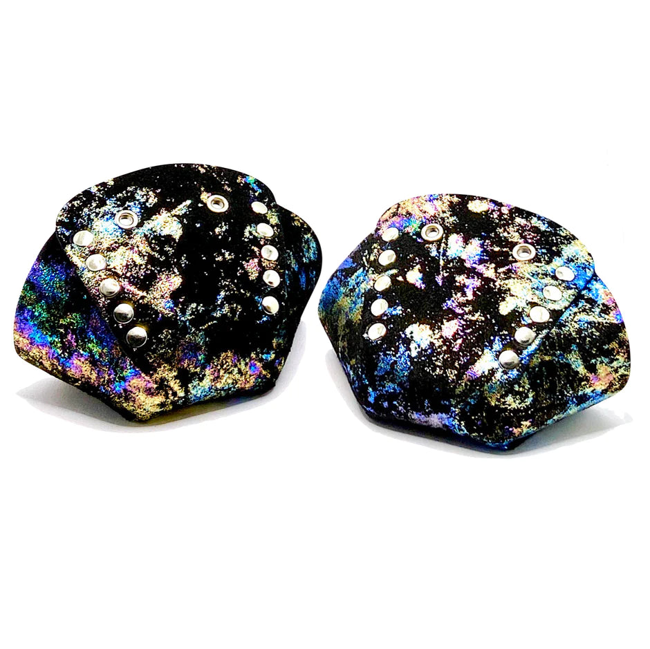 Suede Toe Caps by Rollerstuff - METALLIC/EMBOSSED - Pigeon's Roller Skate Shop