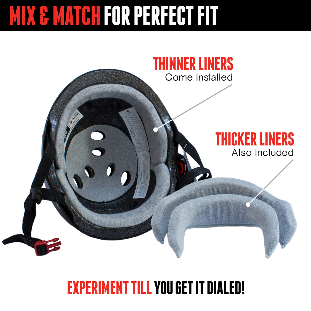Triple 8 Helmet - BLACK RUBBER - Pigeon's Roller Skate Shop