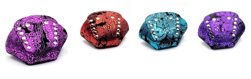 Suede Toe Caps by Rollerstuff - METALLIC/EMBOSSED - Pigeon's Roller Skate Shop